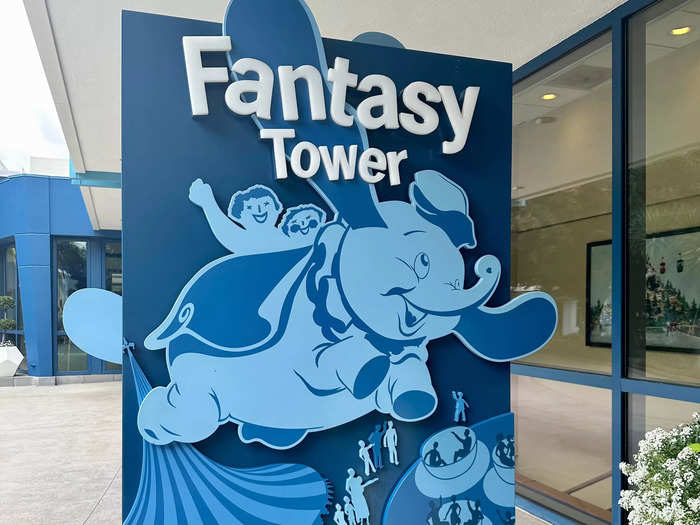 Our room was located in the Fantasy Tower.