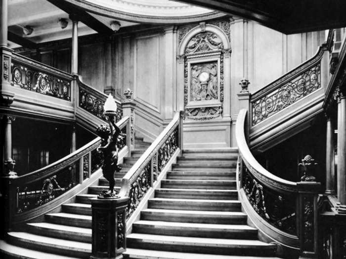 One of the most famous Titanic locales was its grand staircase.