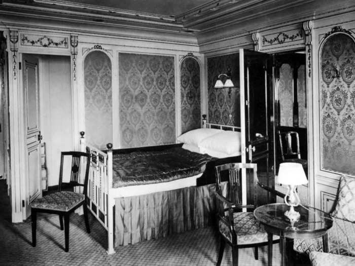 Luxury bedrooms on the Titanic, grand for the time, were less palatial.