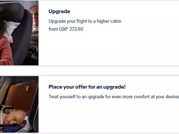 Like many airlines, Lufthansa gives passengers an opportunity to bid for an upgrade. In this case, the range of bids was £65 to £220.