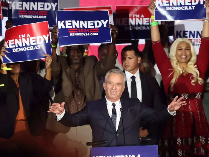 Kennedy is running against President Joe Biden in the Democratic primaries in a long-shot campaign.