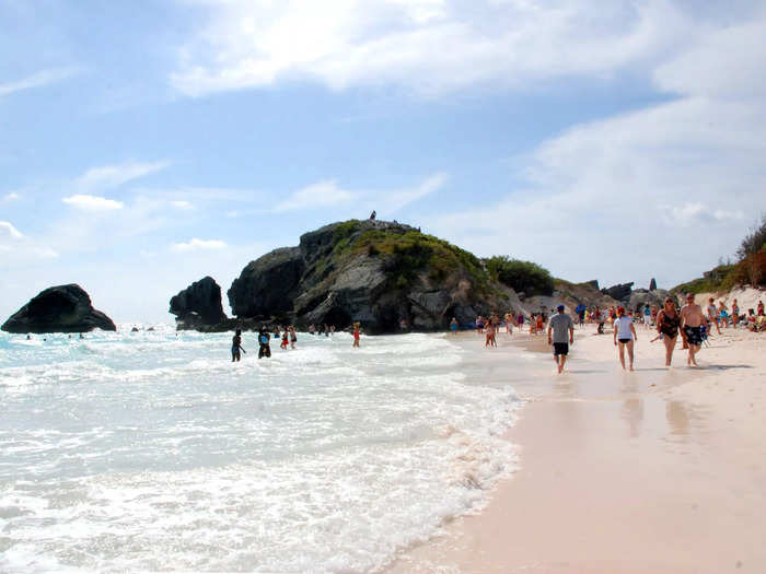 Travelers can also swim in Bermuda