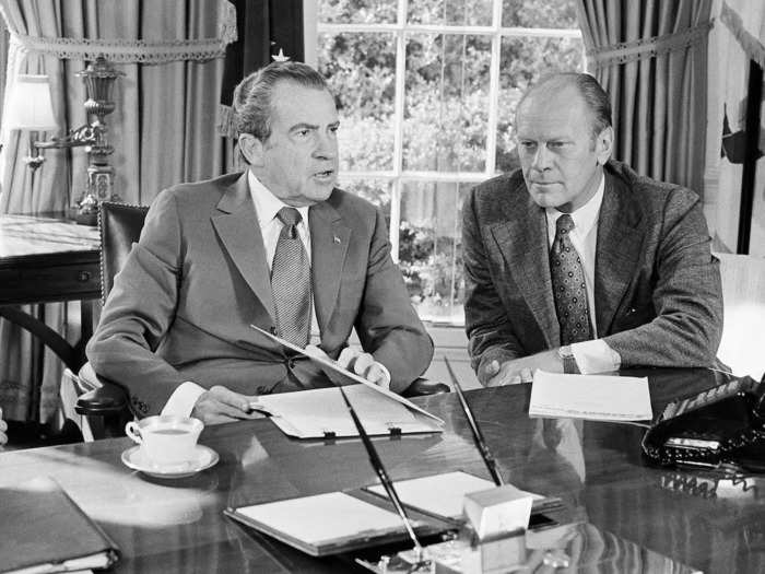 1. 1973: Gerald Ford