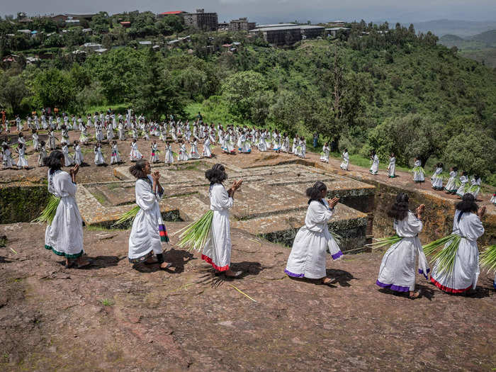 The site welcomes thousands of pilgrims that arrive to celebrate events of the Ethiopian Christian calendar.