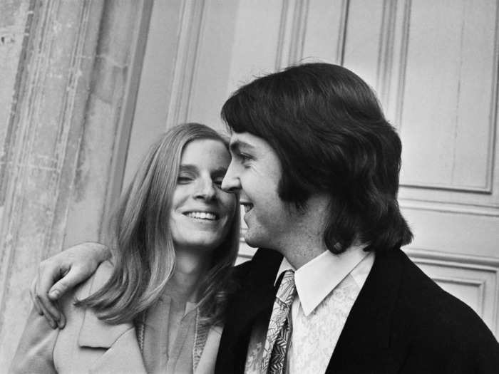 1969: Paul McCartney and Linda Eastman