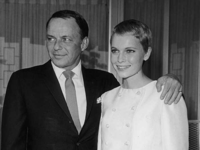 1966: Frank Sinatra and Mia Farrow