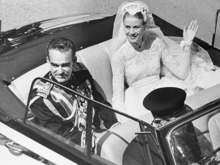 1956: Grace Kelly and Prince Rainier of Monaco