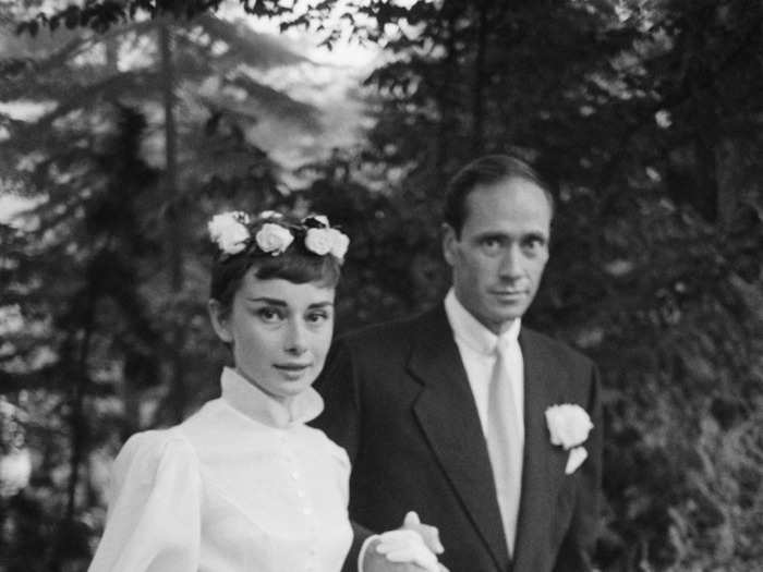 1954: Audrey Hepburn and Mel Ferrer