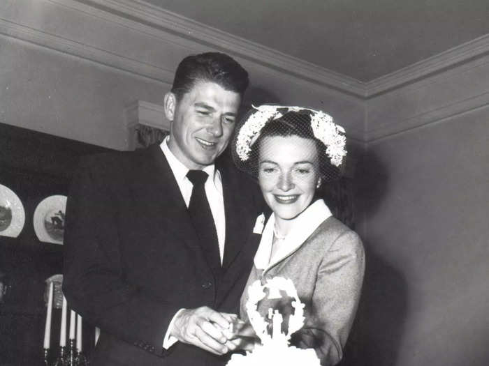 1952: Ronald and Nancy Reagan