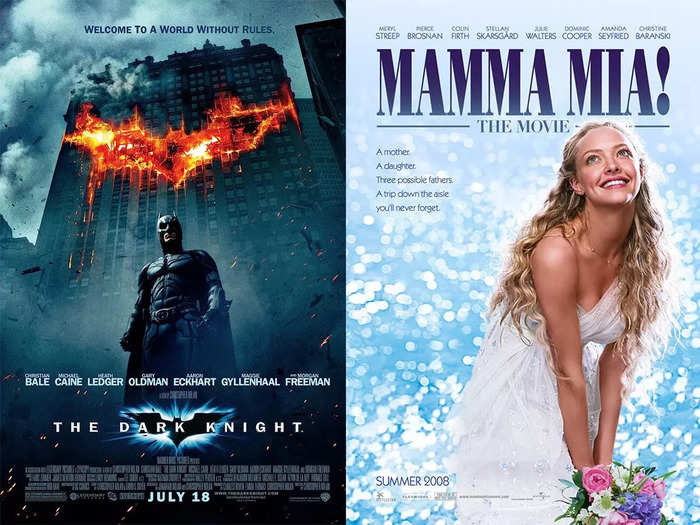 "The Dark Knight" and "Mamma Mia!" — July 18, 2008