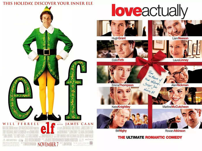 "Elf" and "Love Actually" — November 7, 2003