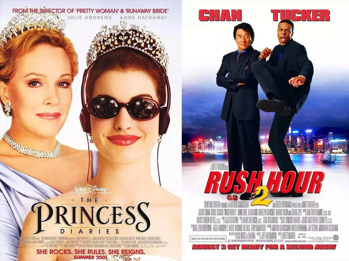 "The Princess Diaries" and "Rush Hour 2" — August 3, 2001