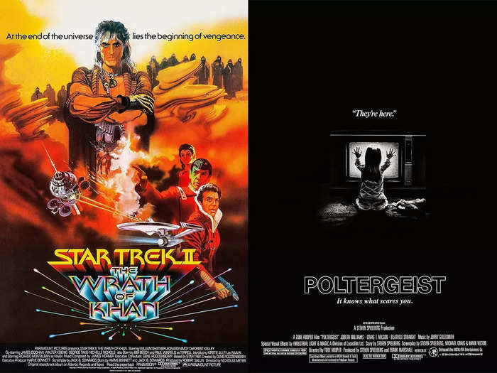 "Star Trek II: The Wrath of Kahn" and "Poltergeist" — June 4, 1982