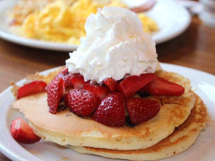 Pancakes are a sure-fire winner at just about any diner.