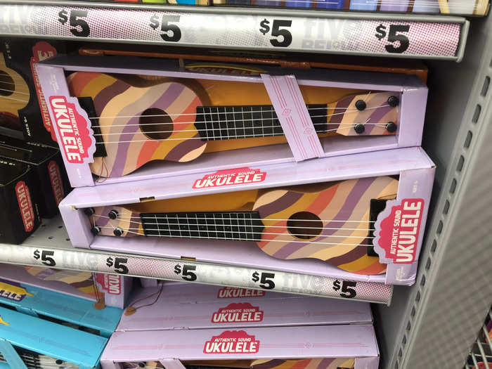 No one needs a colorful ukulele, but for $5, I was tempted.