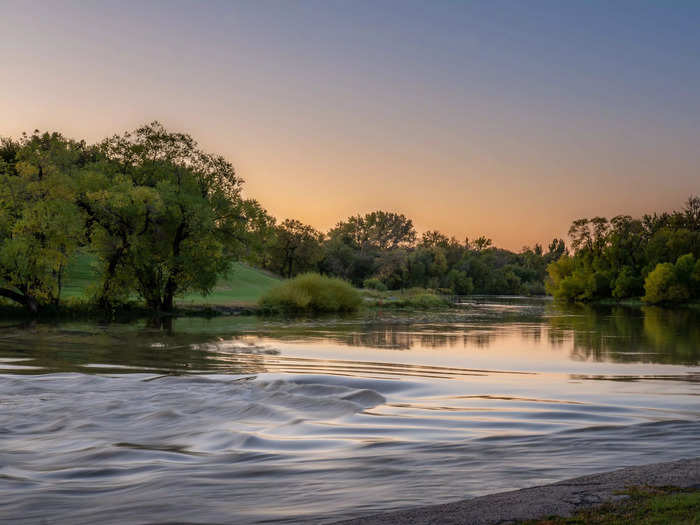 Hike the miles of trails in Fargo, North Dakota.