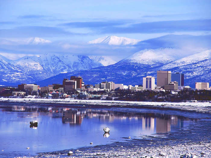 Anchorage, Alaska, has a mountainous state park for camping and bird-watching.