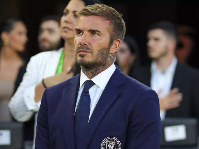 Former soccer star David Beckham went to the match.