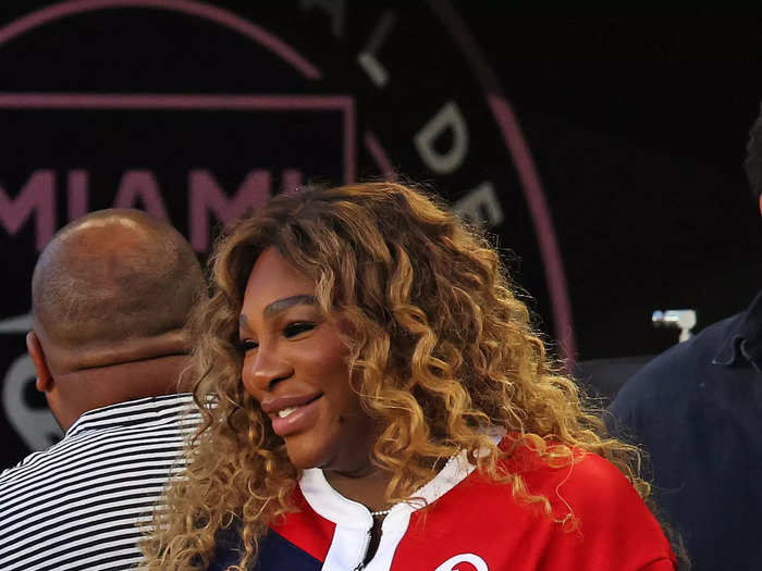 Serena Williams attended with her husband.