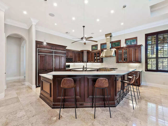 Thomas did some renovations on the house, including new countertops.