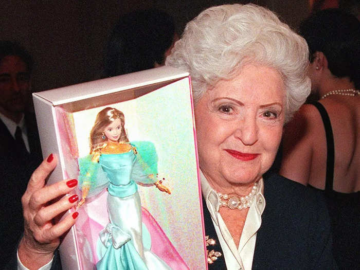 Rhea Perlman, who appears as Ruth Handler, makes meta jokes about the real-life Barbie creator.