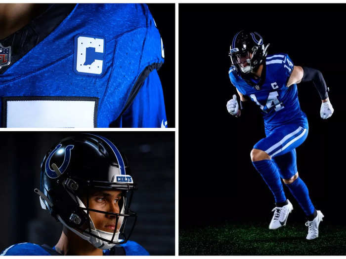 The Indianapolis Colts will wear a new "Indiana Nights" uniform in Week 7, with a black alternate helmet.