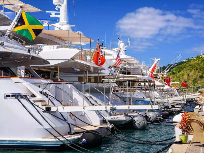 Or visitors can arrive by boat and dock in the Gustavia Harbor, where there are guaranteed to be multimillion-dollar yachts.