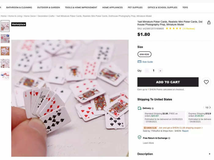 These miniature playing cards are about the size of a thumbnail.