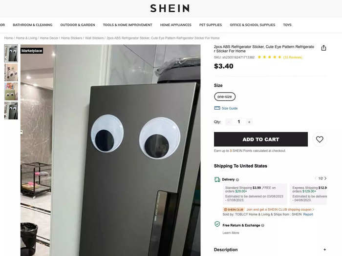 There are giant googly eyes to stick onto your refrigerator.