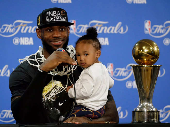 LeBron, Savannah, and their sons returned home to Ohio in 2014 and added a fifth member to the family.