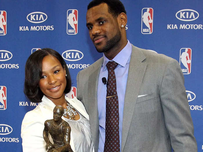 LeBron James and his wife, Savannah, have been together throughout his entire professional basketball career.