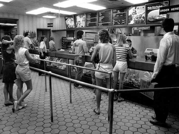 In the 1980s, customers could line up to try the chain