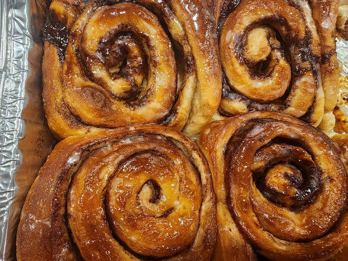 For dessert, I got a half-dozen cinnamon rolls.