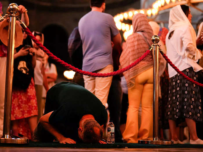 The influx of tourists has also led to questions of how sacred buildings can accommodate hordes of visitors and worshippers at the same time.