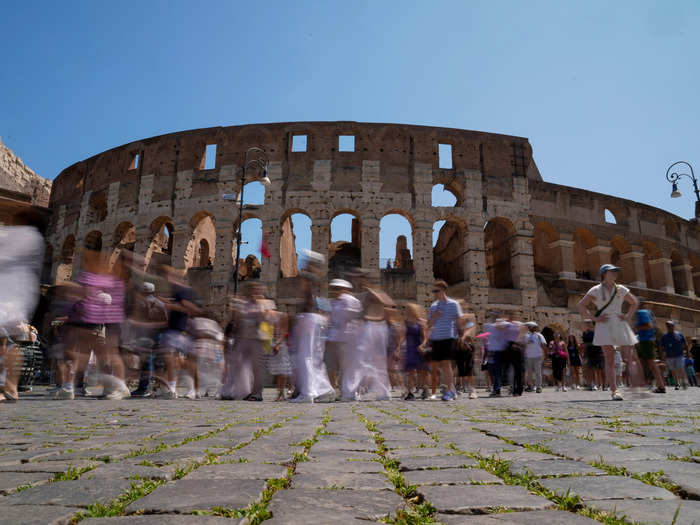 Meanwhile in Italy, multiple tourists have been spotted defacing the Colosseum in Rome, an ancient monument that has stood for thousands of years.