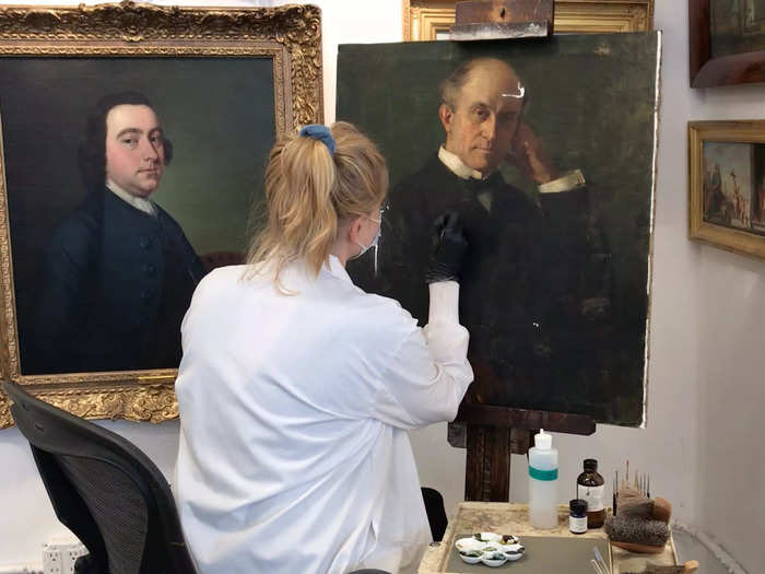 Every piece of art requires something different and a different understanding of the materials and techniques to restore it.