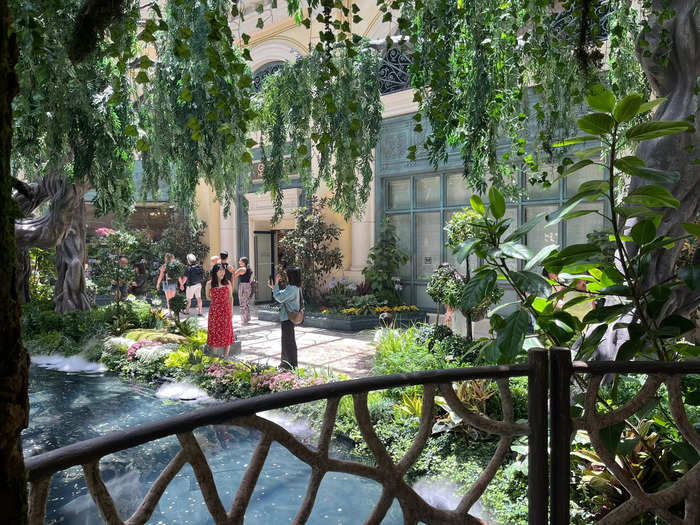 Our table was slightly tucked away from onlookers roaming around the Conservatory.