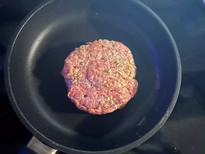 Cooking a burger on the stove top was also messy, but it was worth it.