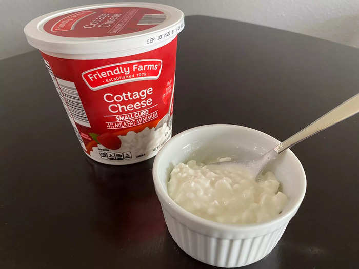 I thought the Friendly Farms cottage cheese was OK.