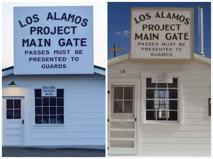 For a bonus, you can visit a location that was replicated for the movie: the Main Gate Park in Los Alamos, New Mexico.