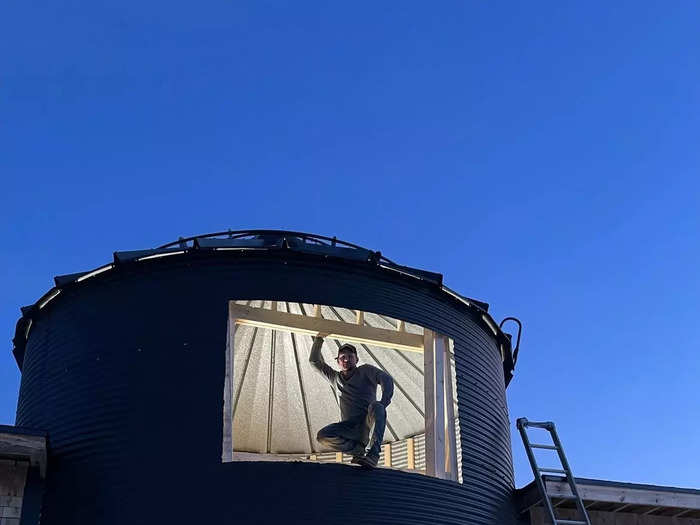 The Carters built the tiny home themselves, which is a process they said they enjoy.