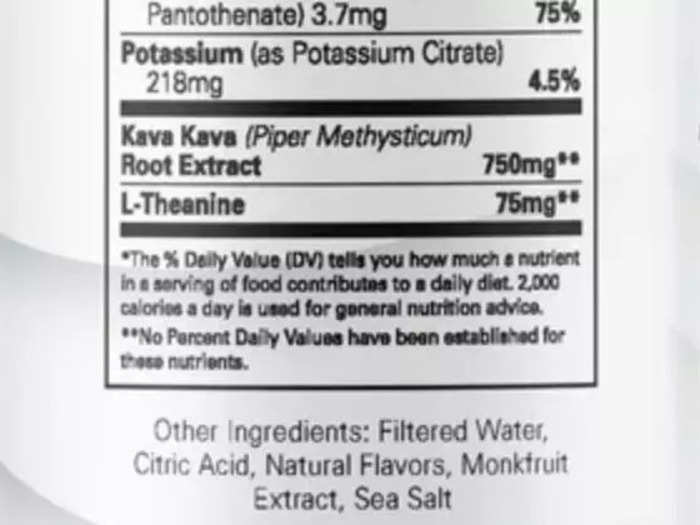 Another fact that stood out to me on the label: One can of Leilo contained 750 milligrams of kava extract.