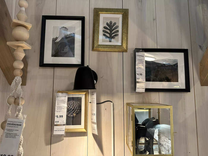 Ikea has an impressive selection of frames.