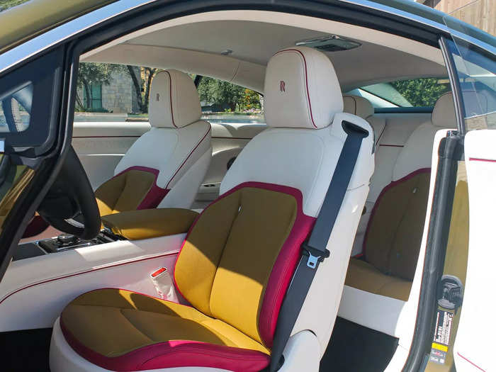 Spectres contain acres of supple leather, and the front seats are just as cushy as the look.