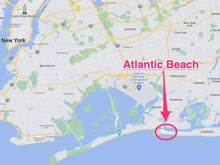 Atlantic Beach is just over one square mile in area with a population of 1,707, according to 2020 census data.