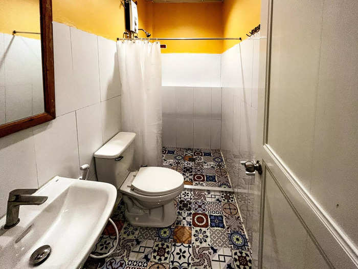 The private room came with an en-suite bathroom, which was surprisingly functional.