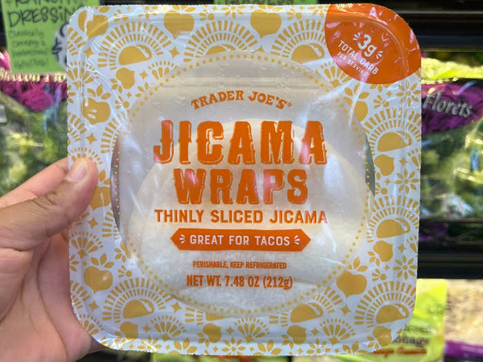 The jicama wraps are delicious and low-carb.