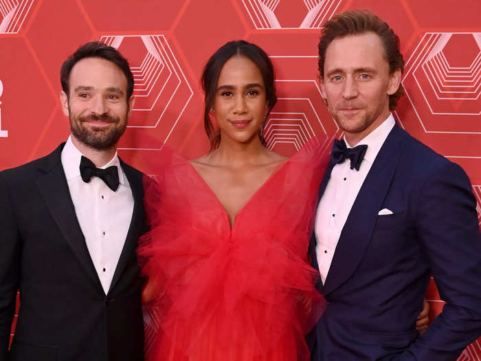 September 26, 2021: Hiddleston, Ashton, and Cox attended the Tony Awards.