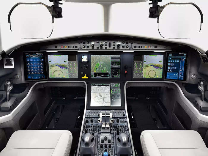 Meanwhile, the cockpit features Dassault