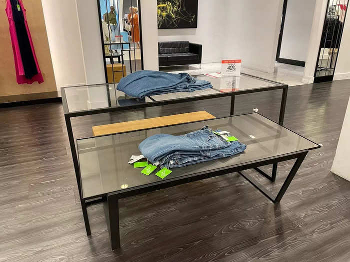 But these tables were even worse. It looked as though they were closing this store and selling out of all the inventory.